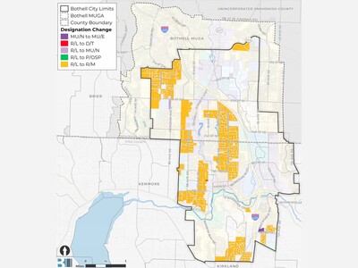 Bothell plans higher density citywide in draft Comprehensive Plan