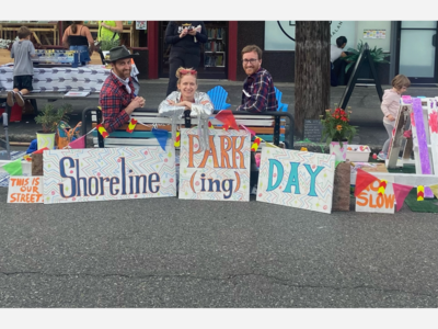 Shoreline Park(ing) Day transforms Ridgecrest parking spot into a pop-up park